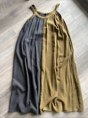 Ascot and Hart Colorblock Maxi Dress Charcoal